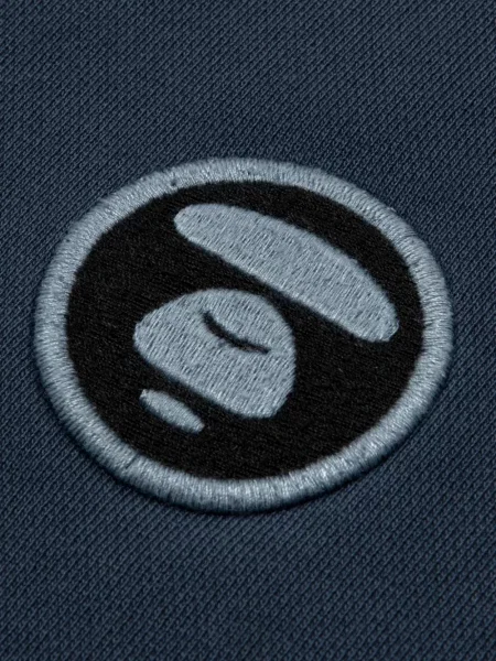 Пуловер Aape By *a Bathing Ape® с кръгло деколте с автограф синьо