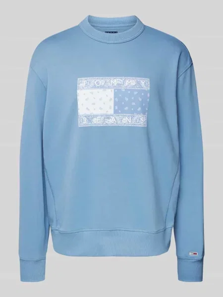 Bluza Tommy Jeans z wzorem paisley niebieska