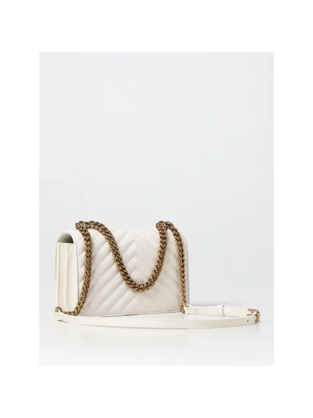Pinko torebka crossbody skórzana biała