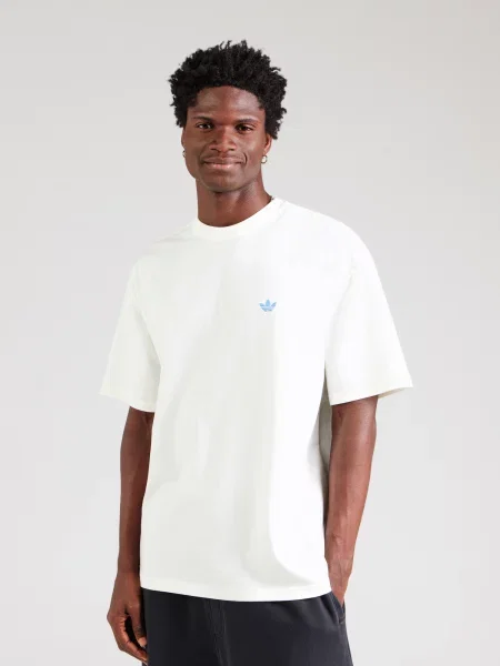 ADIDAS ORIGINALS Tričko NPL KC svetlobéžová / azúrová / svetločervená biela