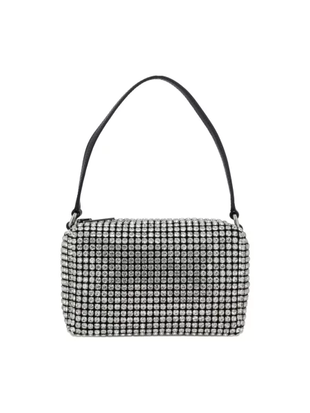 Torebka Alexander Wang skórzana z siateczki szara