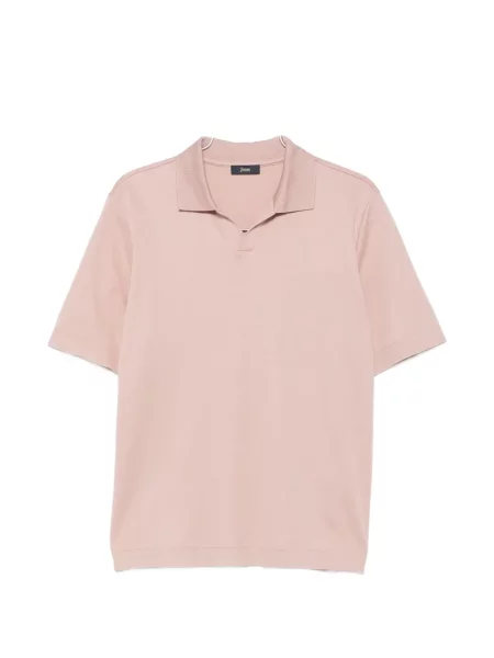 Scurt tricou polo Herno roz