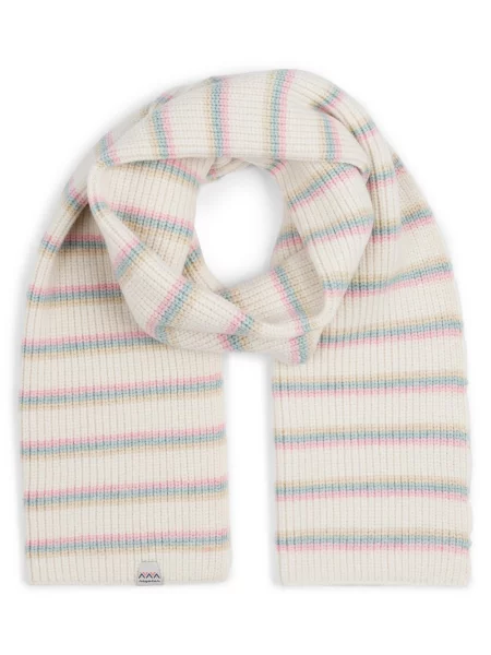 Ragwear Szalik Fluky Stripes Kobiety Sztuczne włókno beżowy|biały w ONE SIZE biały