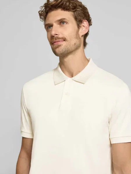 Koszulka polo o kroju regular fit z czystej bawełny model H-Parlay Boss biała