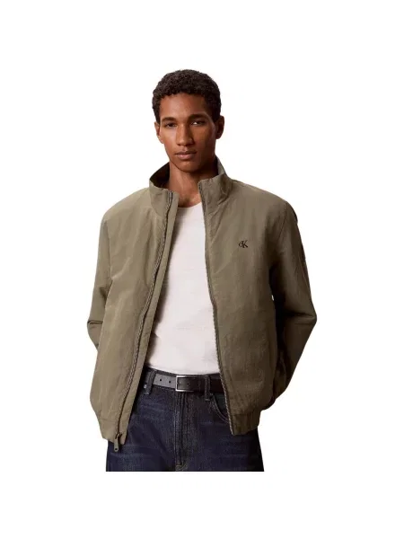 Geacă de blugi Calvin Klein Jeans verde