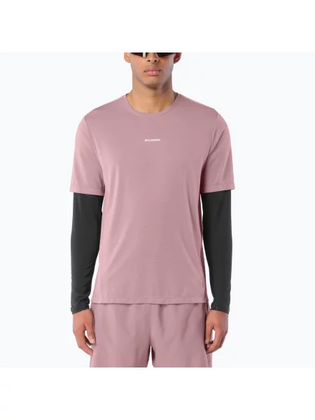 Tricou de alergare pentru bărbați Salomon Shakeout Core SS Tee antler