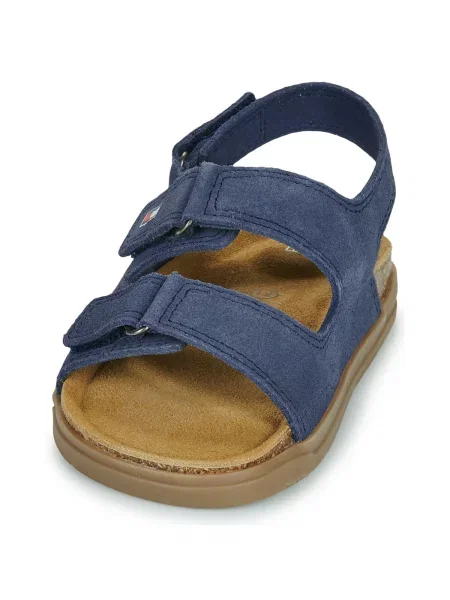 Dječje sandale od brušene kože Tommy Hilfiger plava