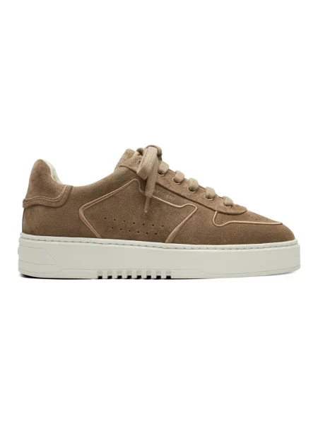 Haftowane sneakersy Axel Arigato zamszowe brązowe