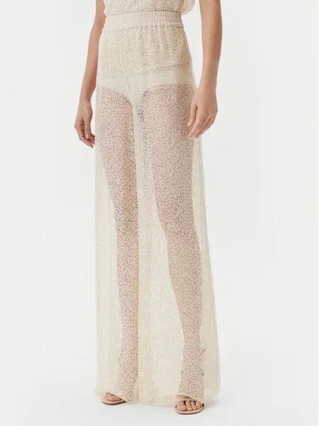 PINKO Pantaloni palazzo bej