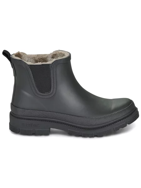 Pantofi Verbenas cu blană negru