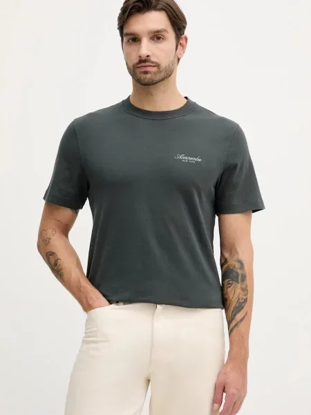 Kratka majica Abercrombie & Fitch zelena