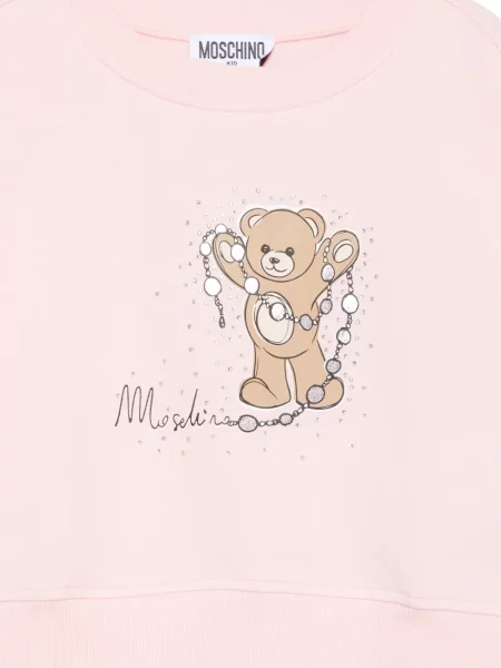 Bluza dziecięca Moschino różowa
