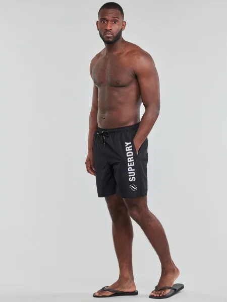 Rövid fürdőruha Superdry fekete