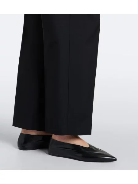 Pantaloni Jil Sander de lână negru