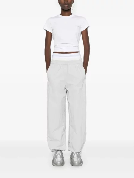 Raštuotas marškinėliai Alexander Wang balta