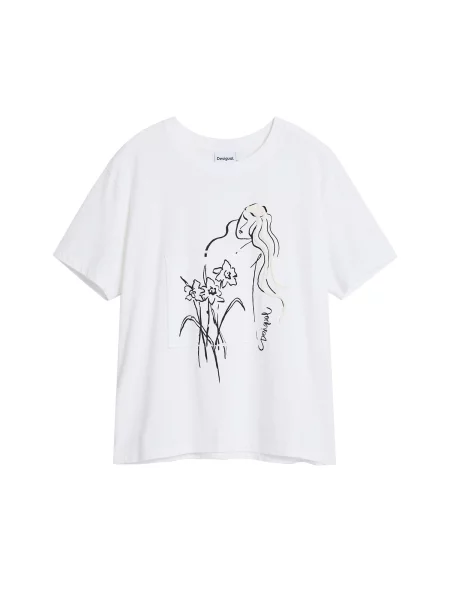 Desigual Tricou Paraguay alb