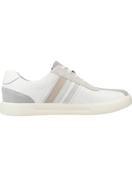Sneakersy Clarks skórzane białe