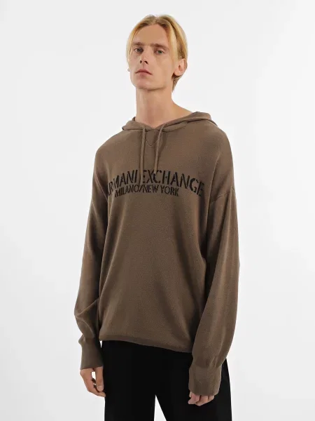 Armani Exchange Джемпер Хакі коричневий