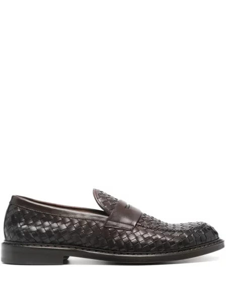 Pantofi loafer Doucal's din piele maro