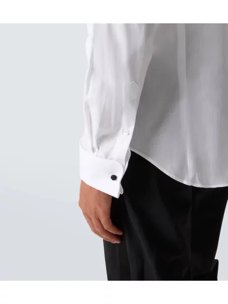 Cămașă Giorgio Armani din poplin alb