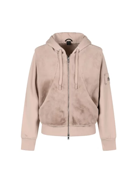 Bluza z kapturem Moose Knuckles różowa