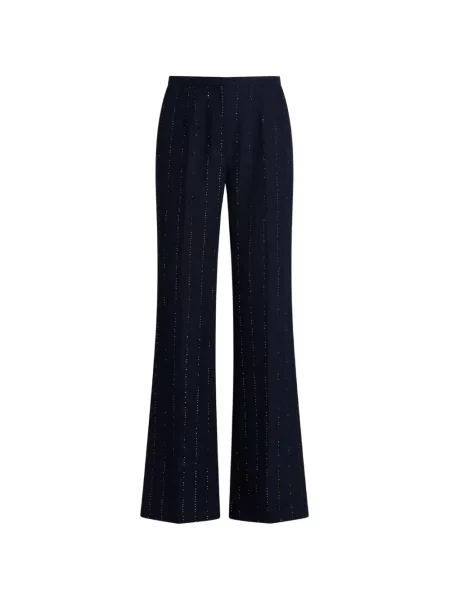 Pantaloni Kiton cu paiete evazate albastru