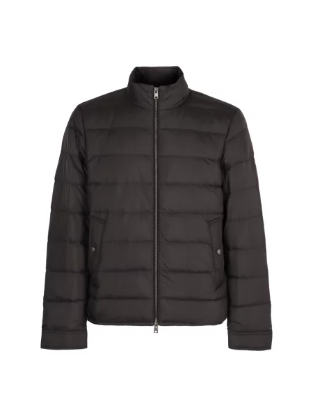Kurtka puchowa Woolrich z mikrofibry czarna