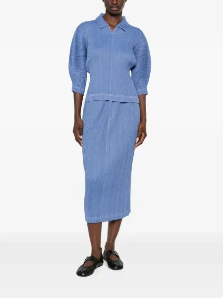 Top Pleats Please Issey Miyake albastru