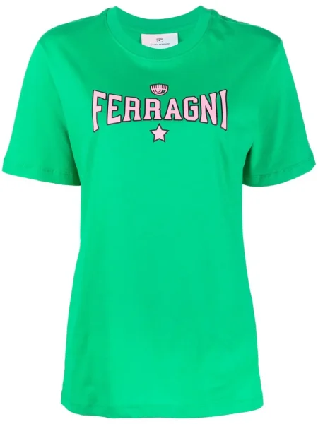 Tricou Chiara Ferragni cu imagine verde