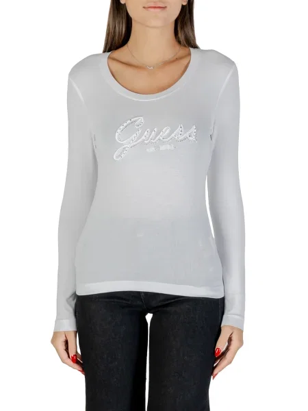 Tričko s dlouhým rukávem Guess s dlouhými rukávy černé