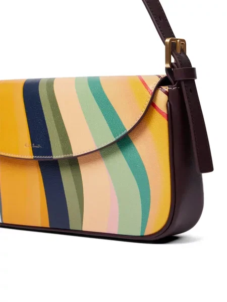 Geanta de piele Paul Smith din piele maro