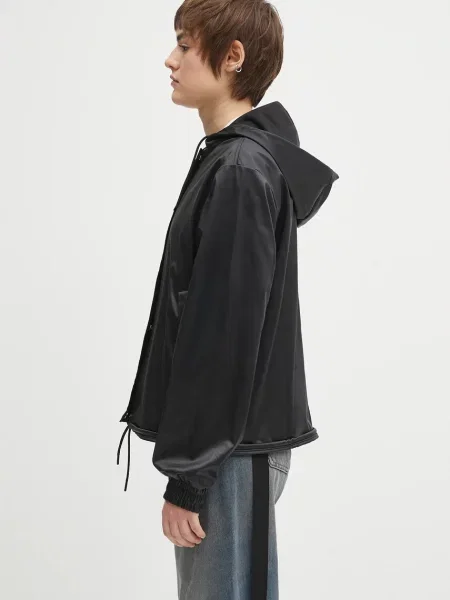 Rains geaca String W Jacket W3 de tranzitie negru