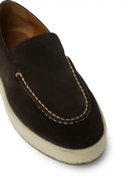 Pantofi loafer Marsell din piele de căprioară maro