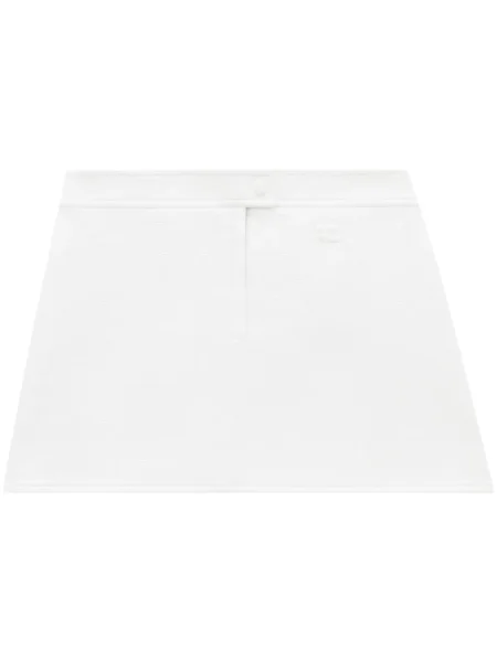 Mała mały spódnica mini Courreges w kształcie litery A biała