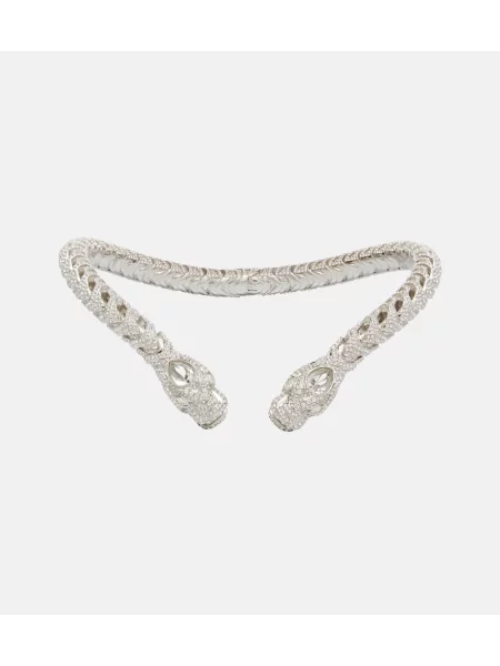 Ogrlica Gucci s kristali srebrna