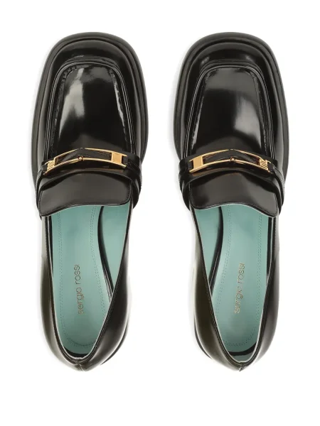 Pantofi loafer Sergio Rossi din piele negru