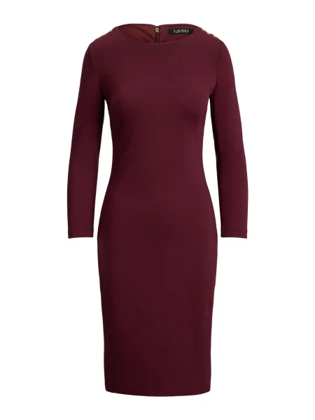 Lauren Ralph Lauren Pletené šaty karmínovo červená