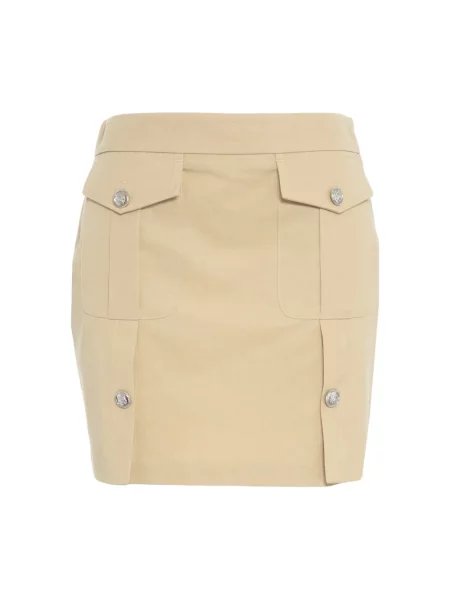 Liu Jo Spódnice Kobieta XS Mini Spódnica z Metalicznymi Szczegółami beżowy