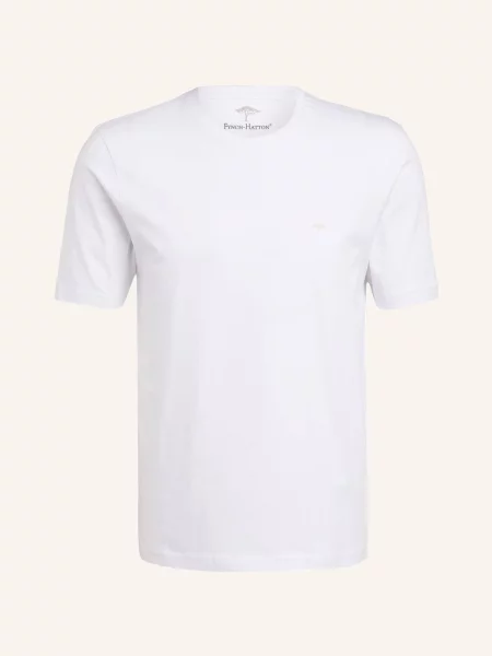 T-shirt z nadrukiem z logo Fynch-hatton biała