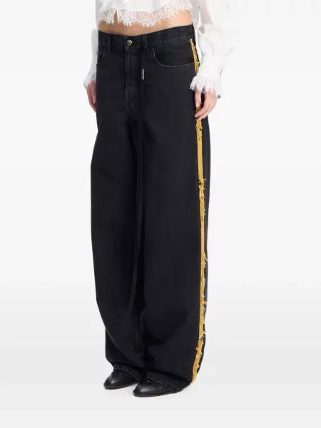 Blugi drepți Ann Demeulemeester negru