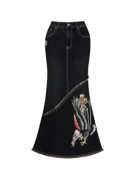 Ed Hardy Fustă albastru