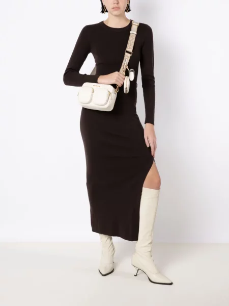 Rochie Michael Michael Kors din piele alb
