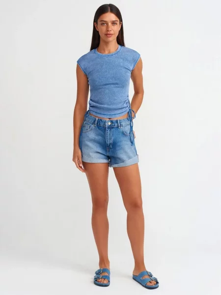 Dilvin Farmer Shorts farmer kék