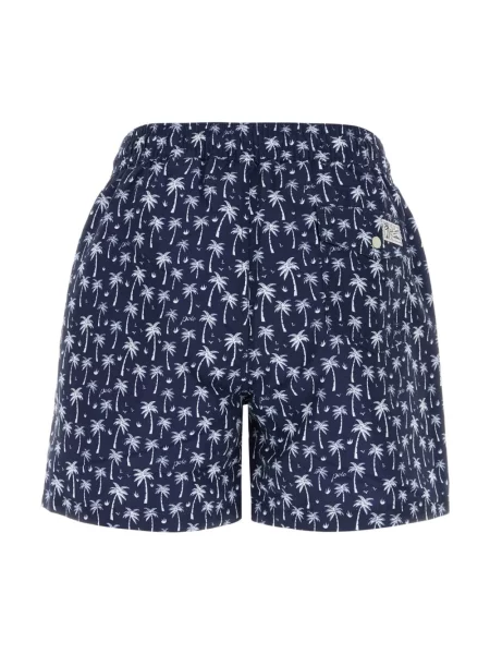 Kąpielówki Polo Ralph Lauren z nadrukiem niebieskie