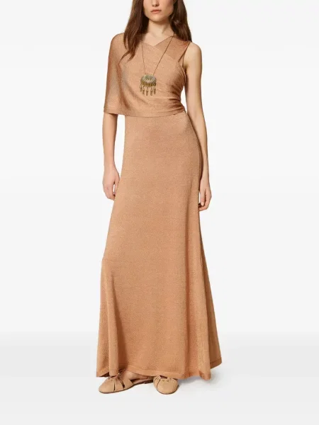 Rochie maxi Twinset asimetrică