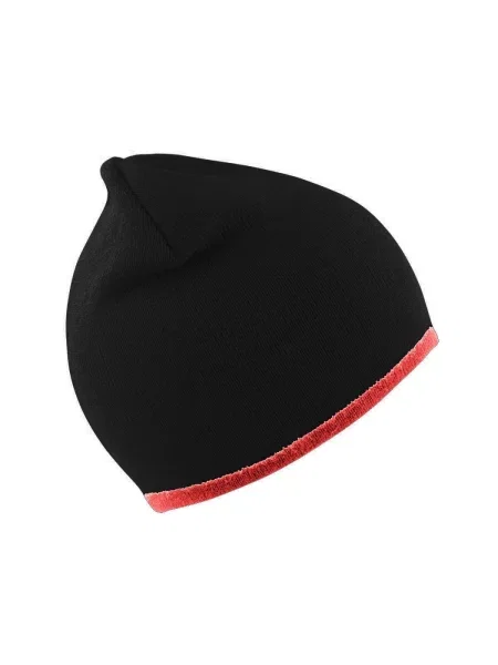 Czapka Zimowa Unisex w modnym kroju Dwustronna czarna