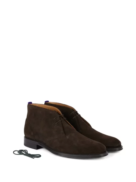 Desert boots Ps Paul Smith με κορδόνια σουέντ καφέ