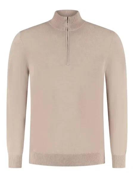 Sweter Zanone z zamkiem błyskawicznym do połowy