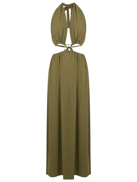 Maksi sukienka maxi Olympiah garniturowa zielona