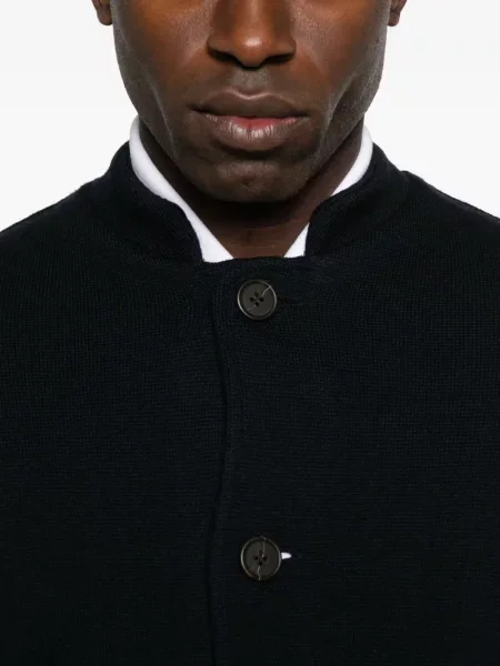 Geacă cămașă Emporio Armani de lână negru